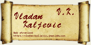 Vladan Kaljević vizit kartica